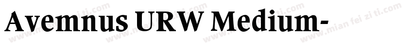 Avemnus URW Medium字体转换
